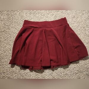 Basic Versatile Casual Stretchy Flared Pleated Mini Skater Skirt wit